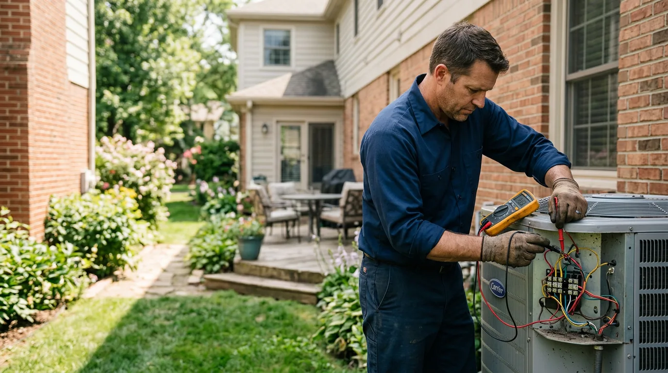 HVAC technician working near Asbury, MO